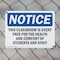 Signmission This Classroom Is Scent Free For The Health, 14 in W x Rectangle, Plastic OS-2PACK-NS-P-1014-L-18593 - alternate 8